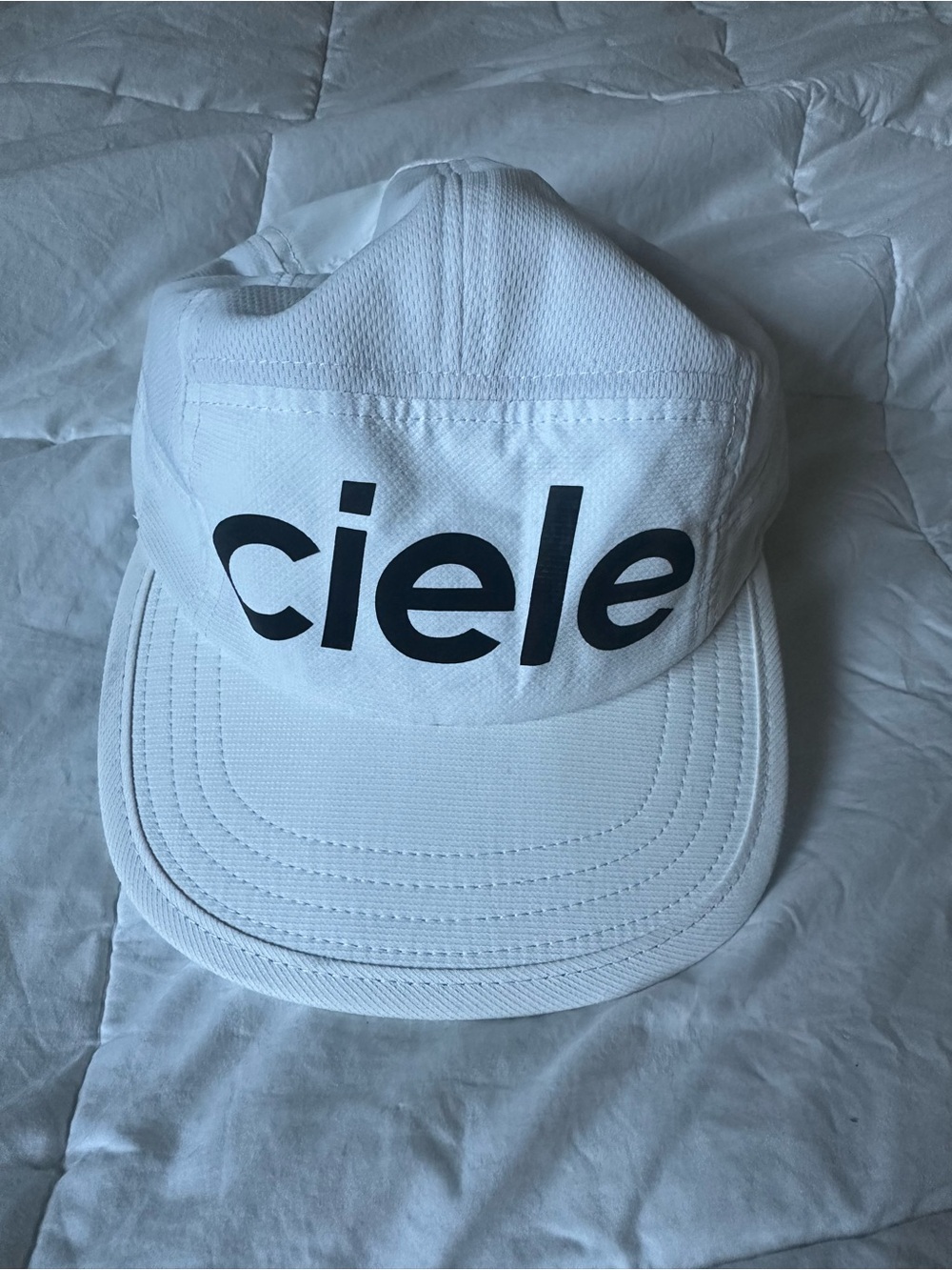 Ciele White Logo Running Cap